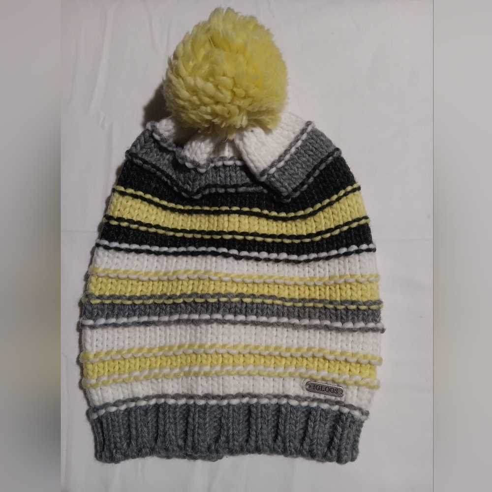 Igloos - Winter Hat - Yellow - Sz. OS (Girls)